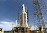 Assemblage d'Ariane 5 dans le batiment d'assemblage
