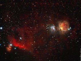 La nébuleuse d'Orion. Cliquez pour agrandir